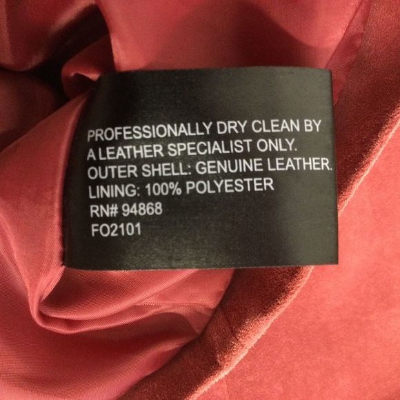 Bernardo Double Breasted Suede Leather Jacket Size 12 Women Long Sleeve Button - Picture 8 of 13